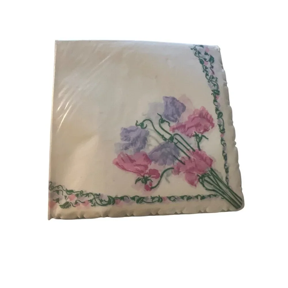 Vintage 18 Dansk DPS Paper Cocktail Napkins Denmark Freund Mayer Floral Estate